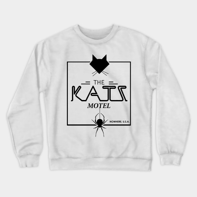 Katz Motel - Courage the Cowardly Dog Crewneck Sweatshirt by red-leaf